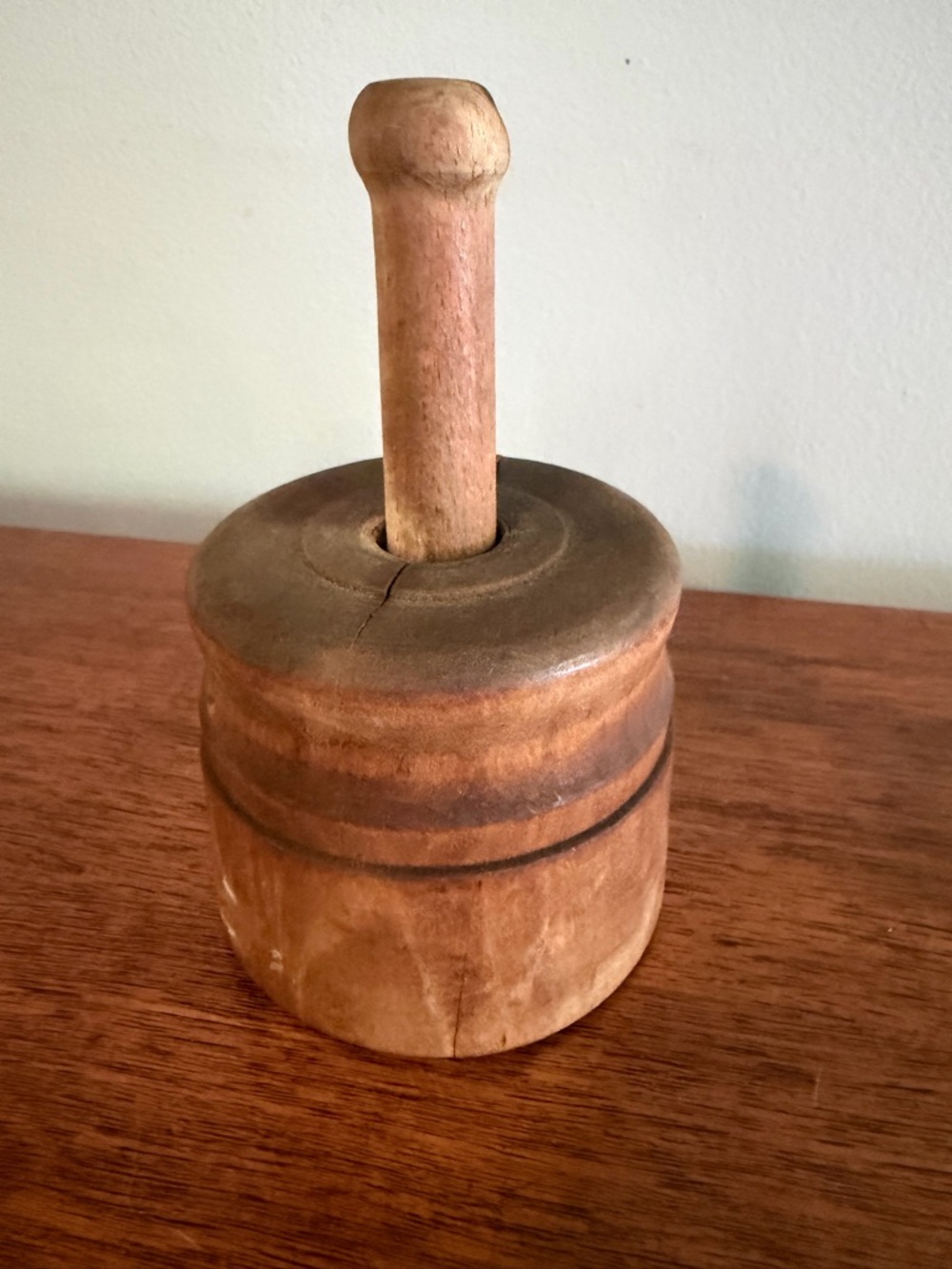 Antique Primitive Butter Mold- Pineapple